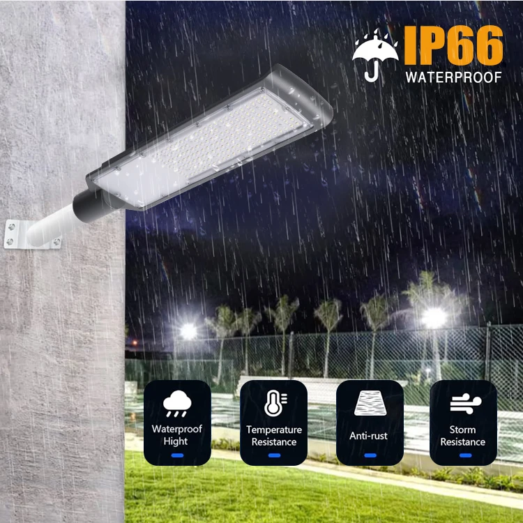 COVEDA Modern Black Commercial Outdoor Park Square Parking Lot 30w Aluminum AC Power Led Street Lamps Fixture