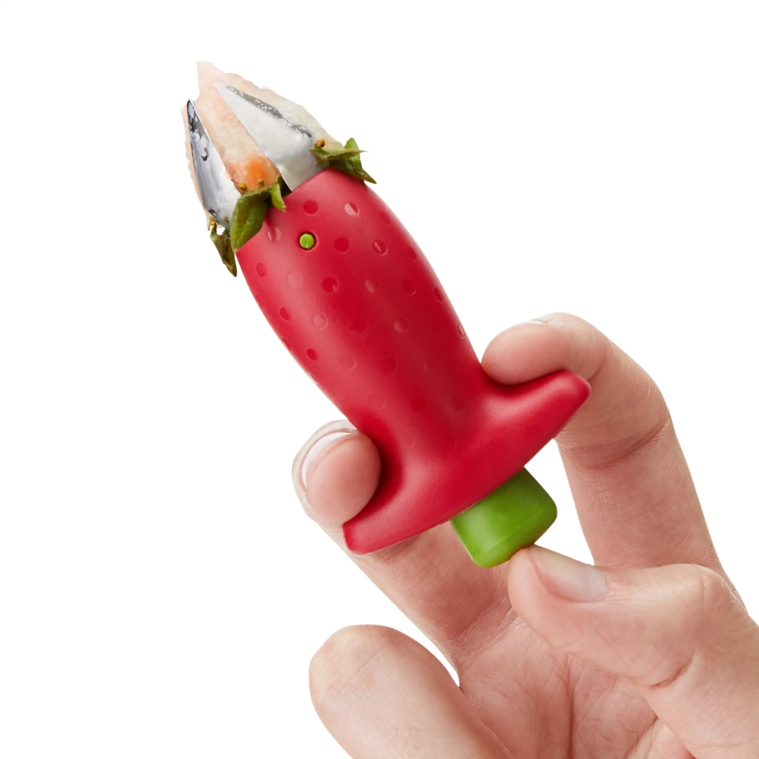 Оптовая продажа клубники Huller из нержавеющей стали кухонные Фруктовые гаджеты Инструменты