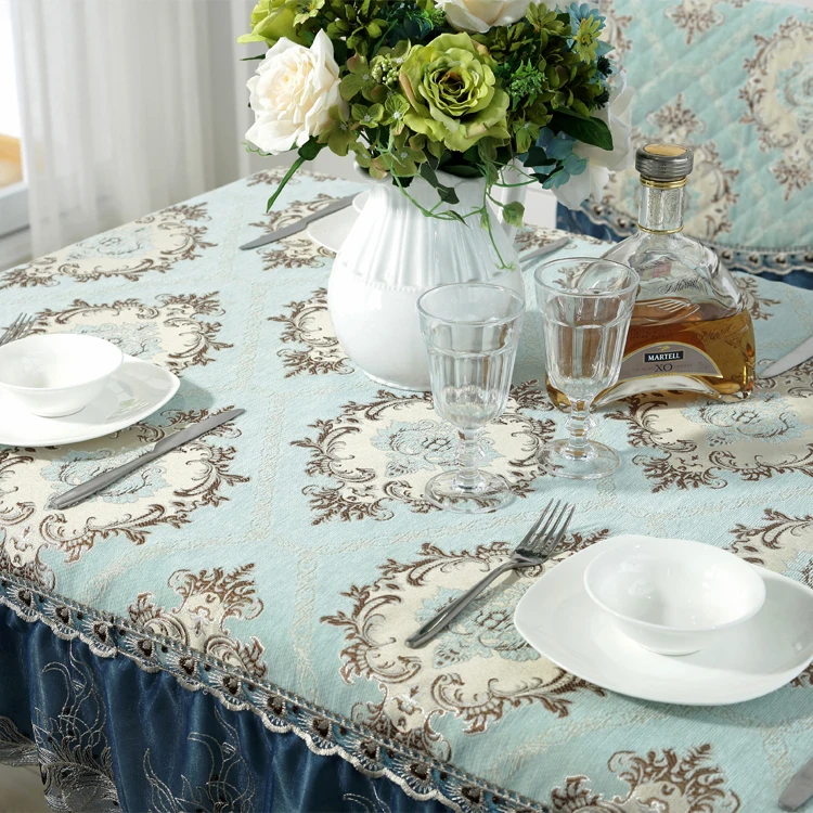 
Jacquard design tablecloth table cloth wedding mat flower pattern table cover 
