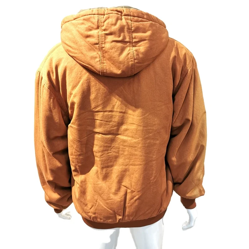 OEM ODM Hot Sale Heavy Duty 12oz Duck Canvas Fabric Men Heavy Insulated Jacket Work Canvas Jacket