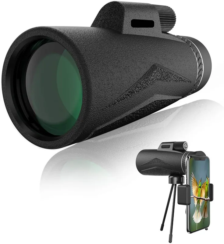 12x50 adult monocular telescope high-power monocular telescope for wildlife bird watching, hunting, camping and travel