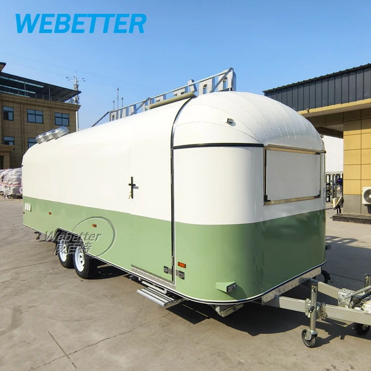 WEBETTER Cotton Candy Food Truck Street Pizza Trailer Cart Mobile Kitchen Fast BBQ Food Trailer With Full Kitchen Equipments