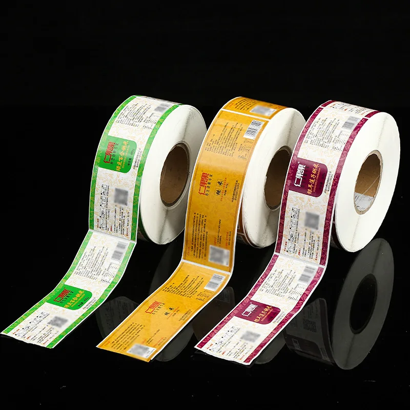 Customized Adhesive Skin Care Private Label Waterproof Cosmetic Sticker Logo Printing Roll vinyl sticker paper