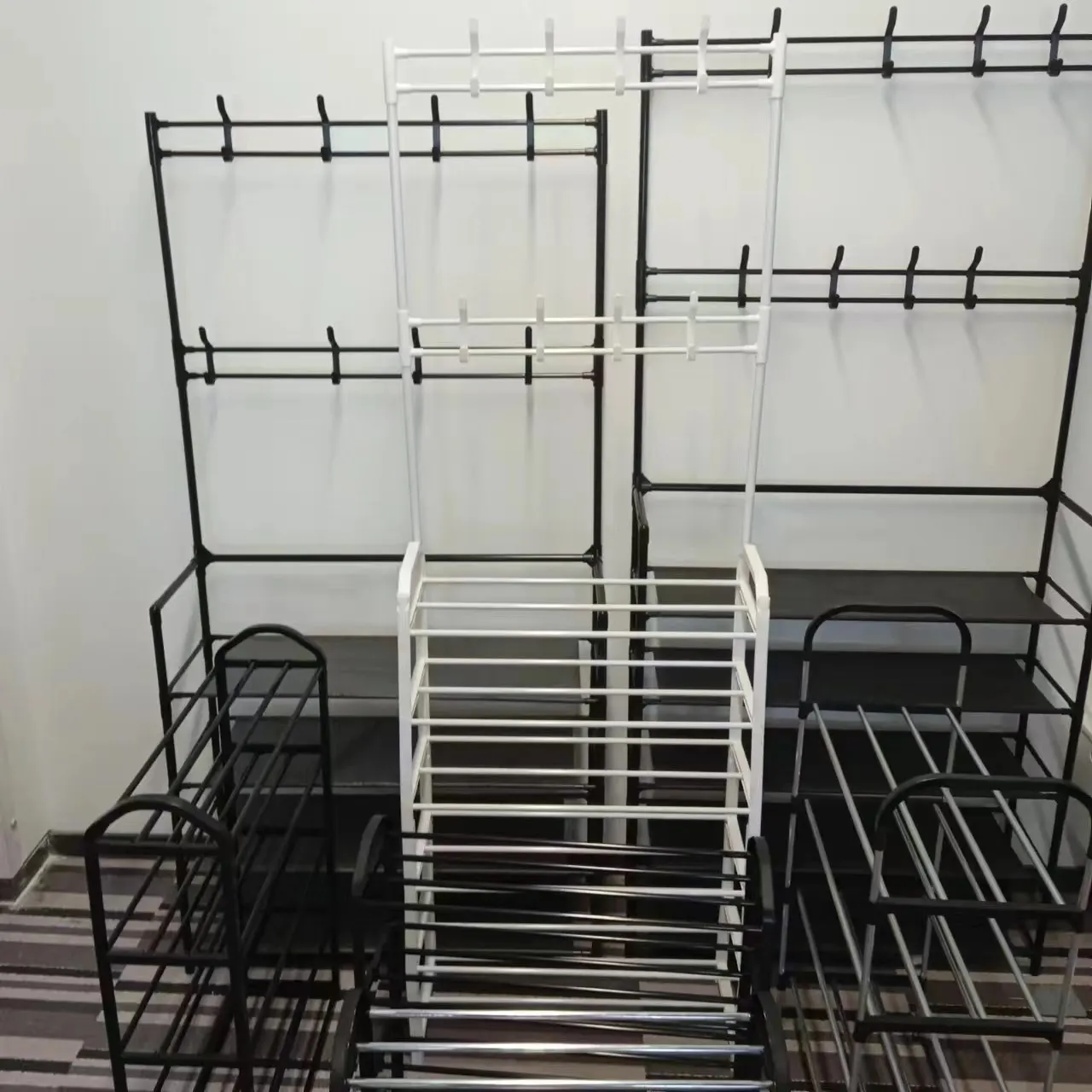 Portable Foldable Adjustable 6 Layer Shoe Rack Storage Organizer Shelves For Shoes