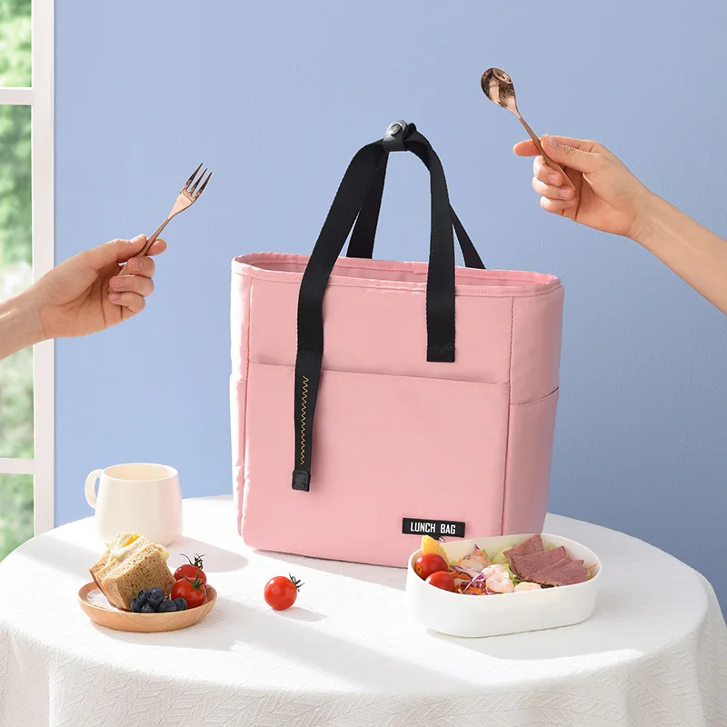 New Hot Sales Custom Logo Lunch Bag Large Capacity Picnic Bag Waterproof Fresh Lunch Bag