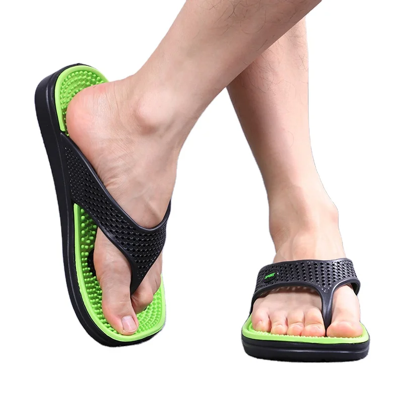 New summer outdoor thick-soled beach Sandals Flip-Flops massage Slippers