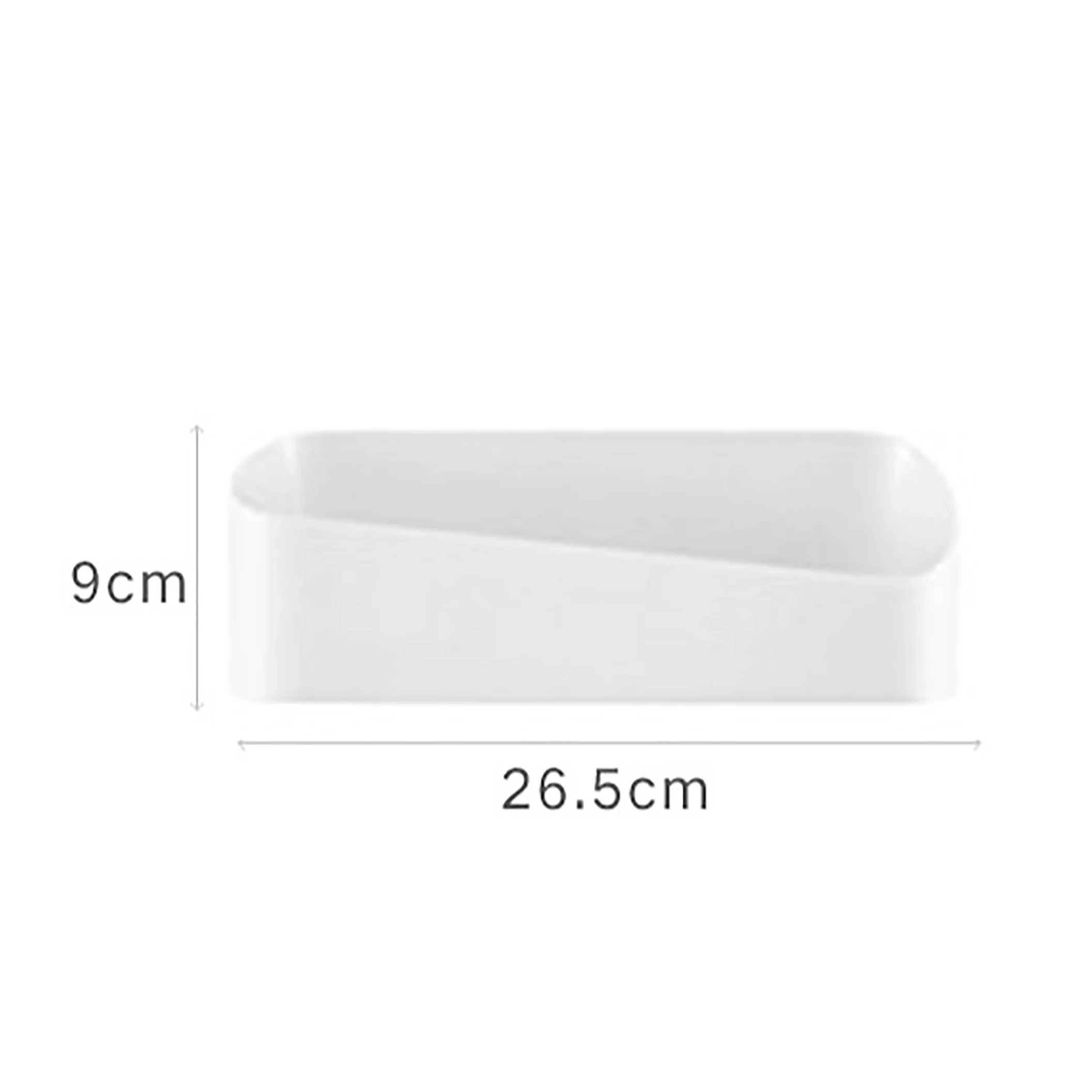 Wholesale multifunctional Single Tier Plastic Storage Shelf Wall Hanging Design Strong Paste Perforation-Free Geometric Shape