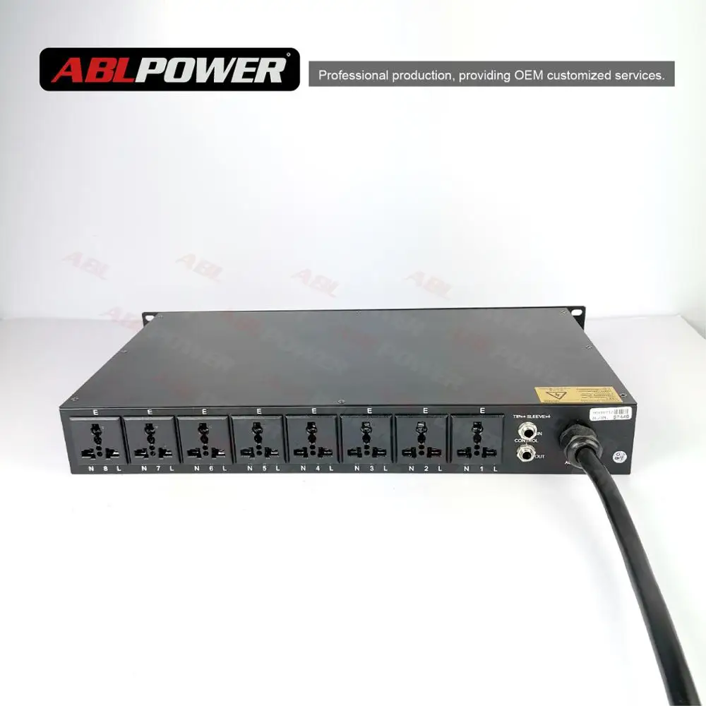 High power sequence box sound system dj equipment power supply sequencer 8 channels