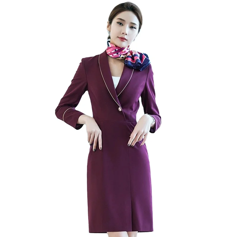 Custom American Airline Stewardess Uniform Design, Flight attendant Uniforms For Girls