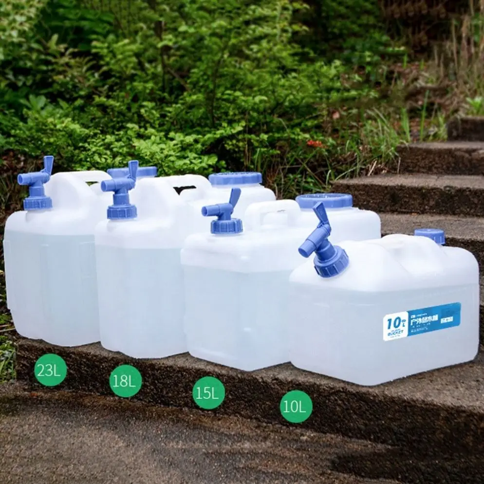 Desert Fox Camping Bucket 10L/15L/18L/23L Water Container Bottle Car Buckets With Tap Outdoor Hiking Picnic Water Storage Tank