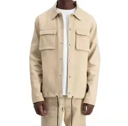 XJYD Spring Autumn Fashion Customized Jackets Men Casual Harajuku Outwear Cotton Cargo Jackets