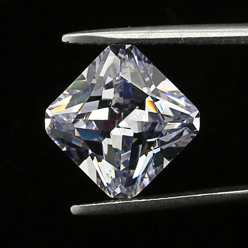 9*9 mm Laser machine cut rough crystal gemstone for jewelry