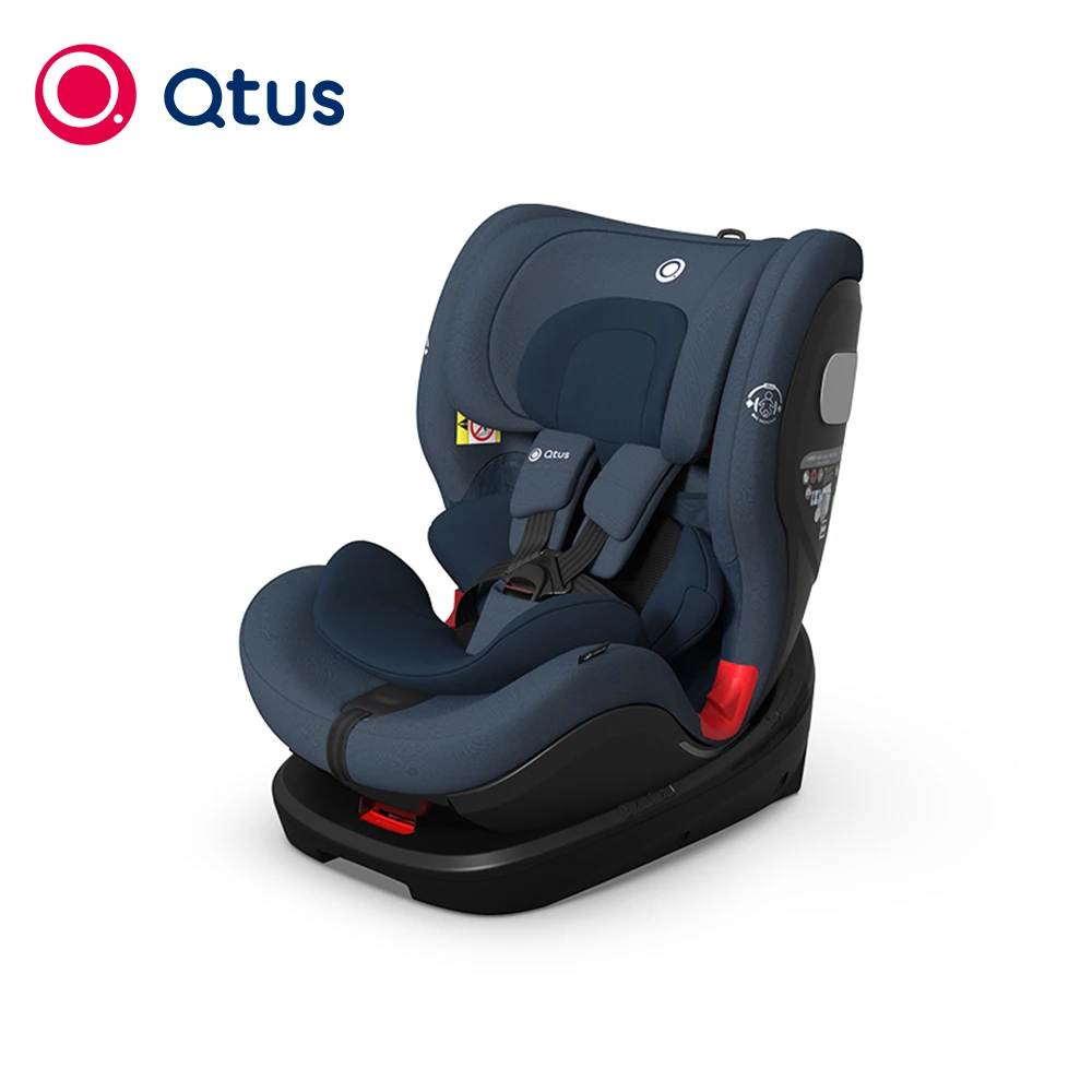 Qtus Q22 ARES Baby Safty Car Seat - Comfotable with Buffering Cushion&Asorbing EVA Pad&C-Stracture - From 0 to 36KG - Deep Blue