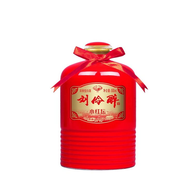 
LIU LING ZUI Little Red Altar Family White Liquor 52% 500ml Gift Set White Liquor Chinese Beverages Baijiu 