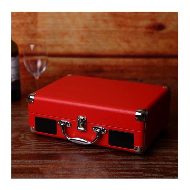 wholesale multifunctional suitcase phonograph vinyl records with usb