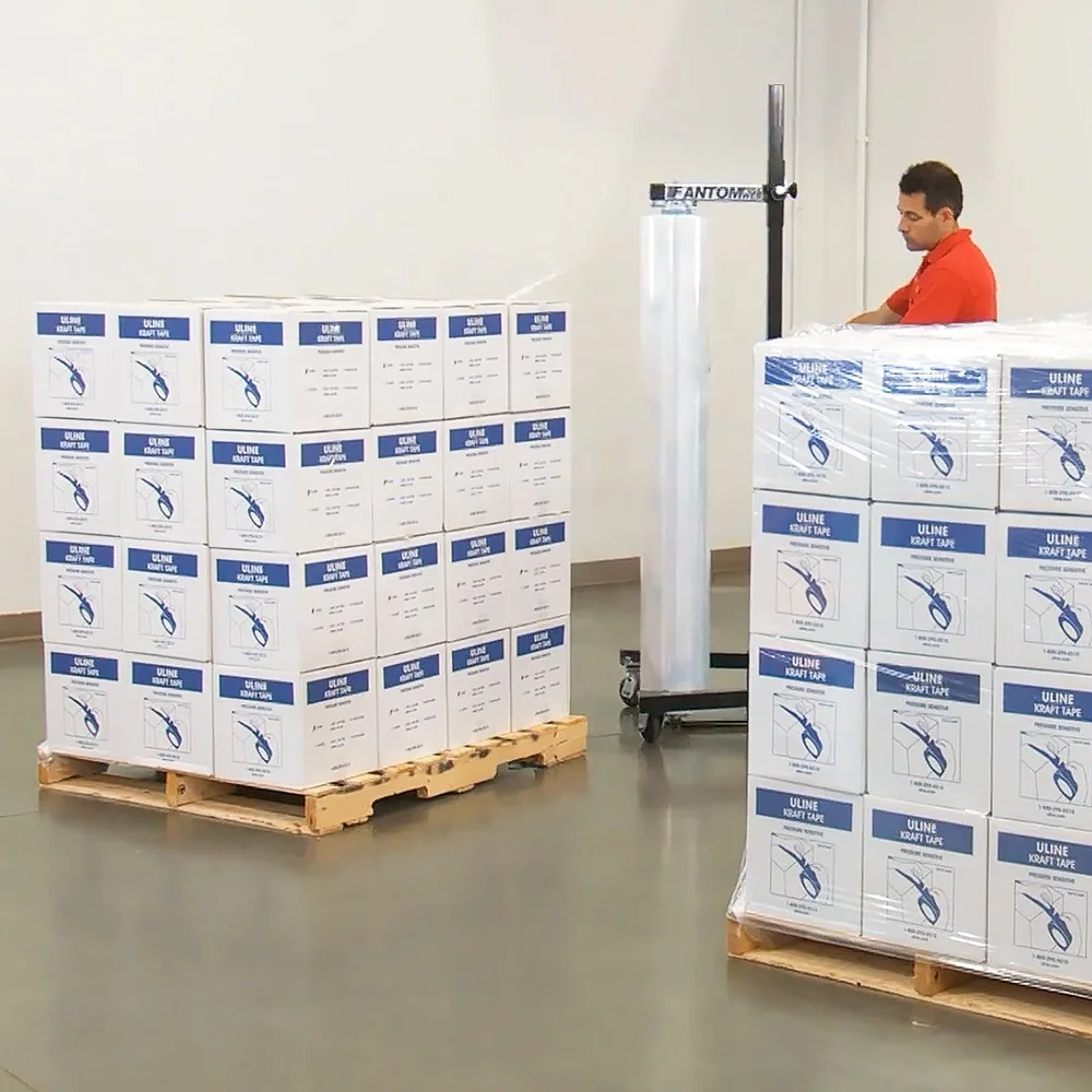 Pallet wrapping machine stretch film  plastic wrapping film  Packing transparent strong tensile self-adhesive film