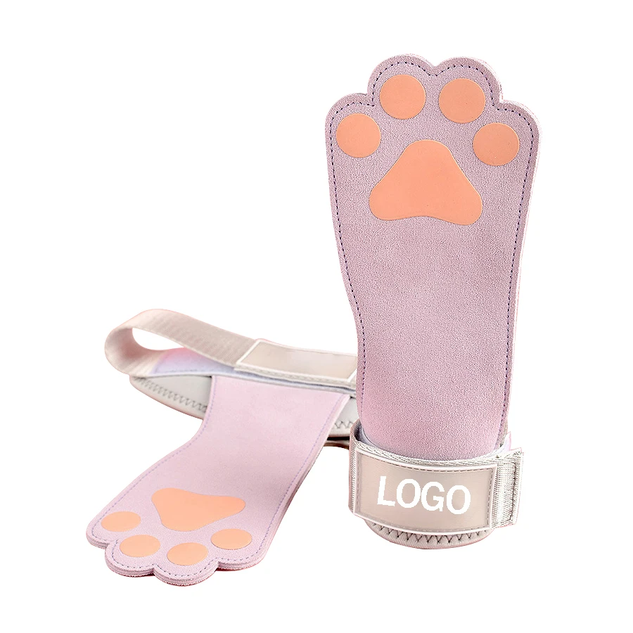 Custom High quality pull up Weight Lifting Type fitness Bar Grips gymnastics palm protectors leather Hand Grips for Girls Woman