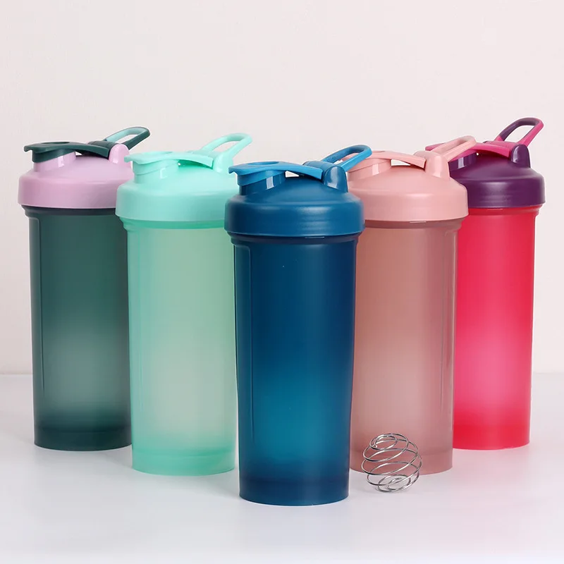 1000ML Gland With Stainless Steel Blending Ball Shaker Bottle Reusable Sport Bottle Plastic Bottle For Protein