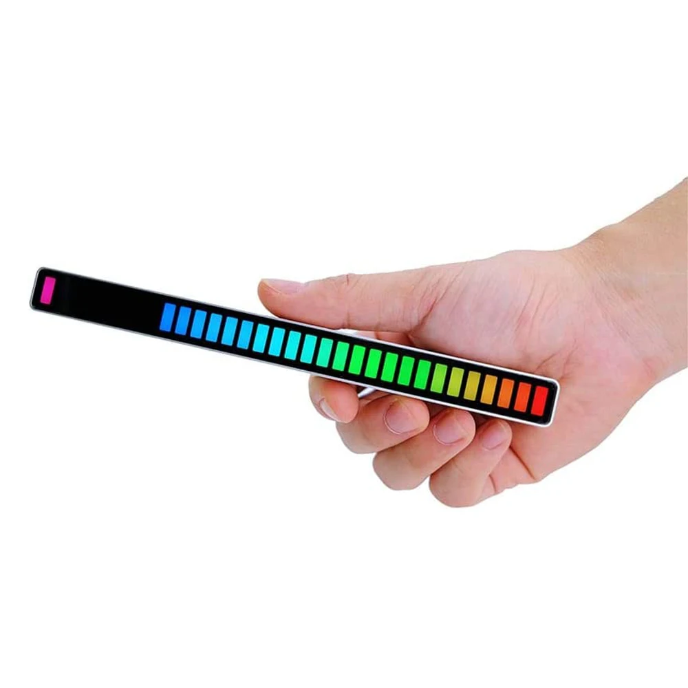 32 бит Уровень звукового управления голосовой RGB Аудио спектра бар пикап ритмом музыки свет для DJ транспортных средств отдыха