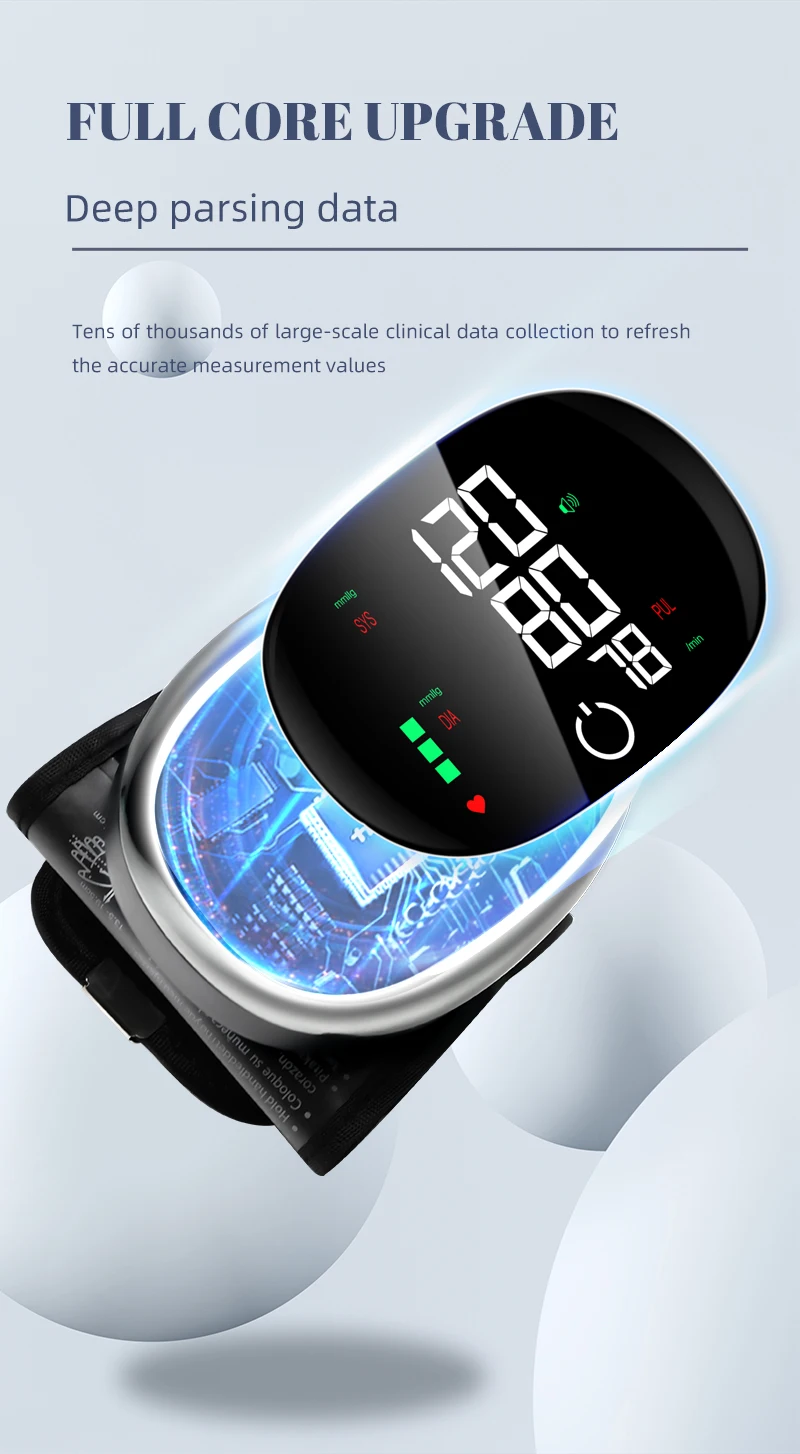 Factory BP Monitor electronic Wrist Tensiometer Blood Pressure Machine sphygmomanometer