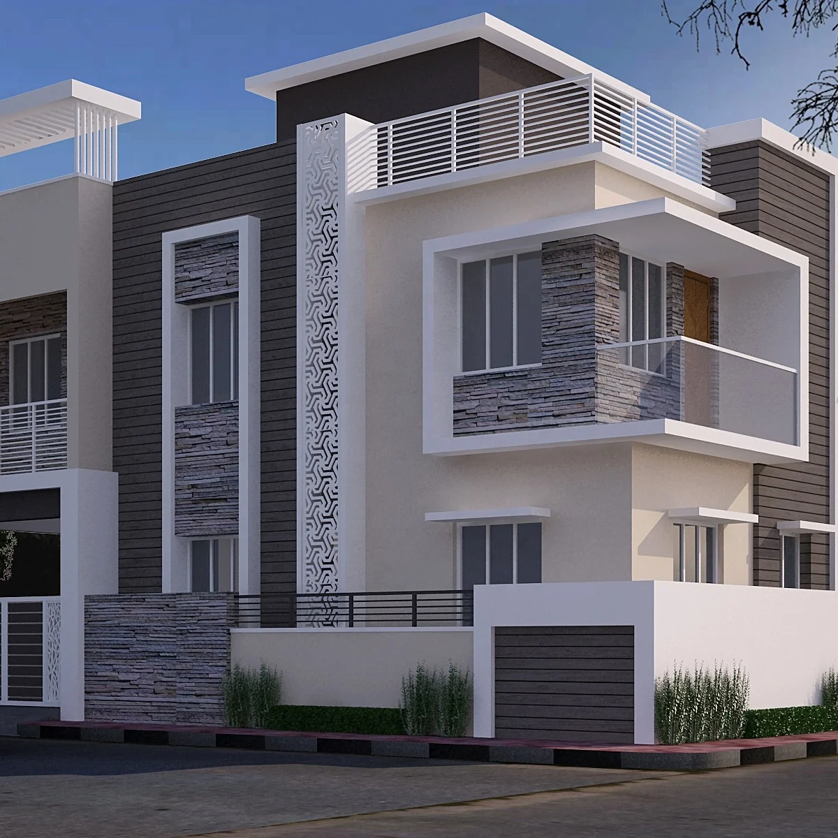 3 floors very modern future prefab house