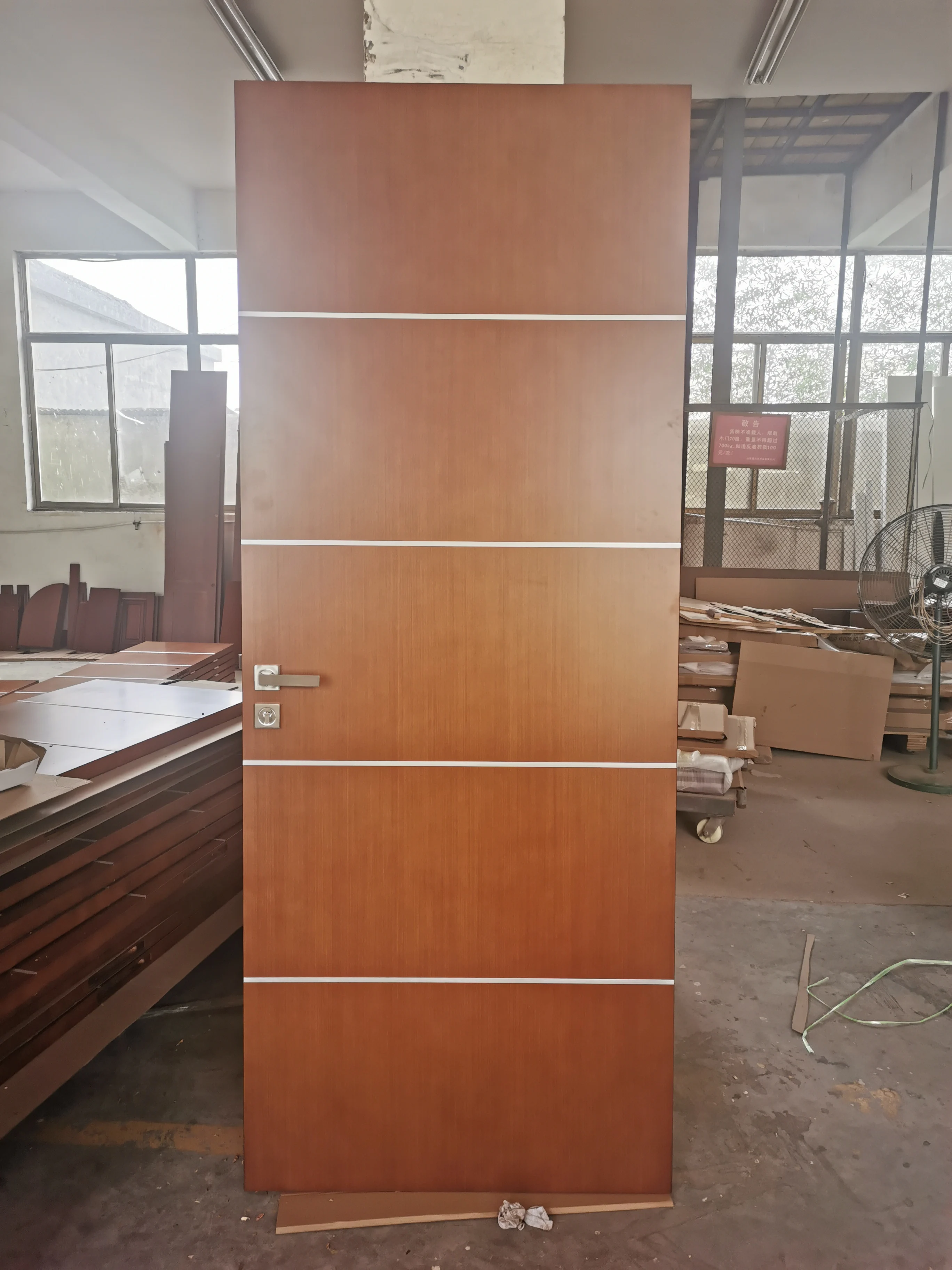 Interior Solid Wood Panel Door Apartment Hotel Room Red Teak Exterior HDF MDF Timber Wooden Veneer Doors