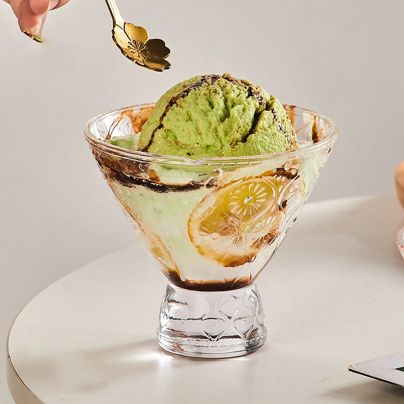TS simple ins style high-looking sunflower ice cream cup ice cream bowl home dessert cup milkshake cup