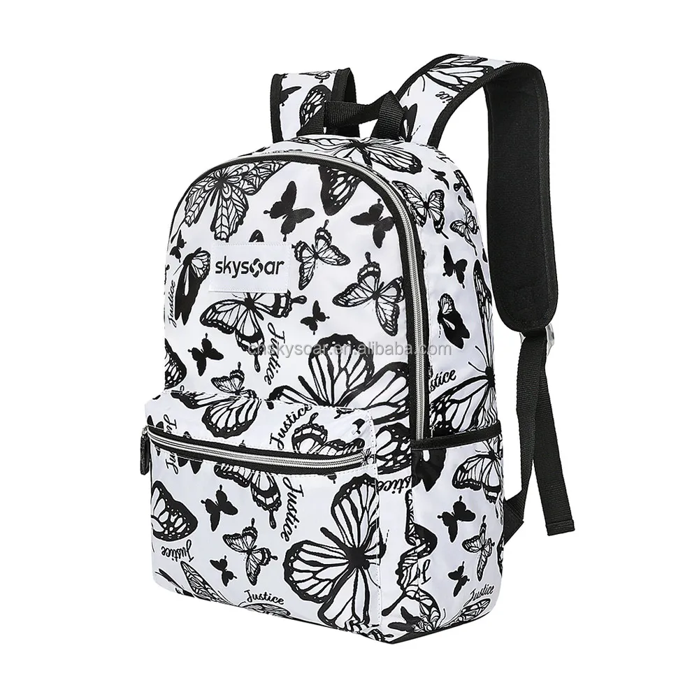 Wholesale High Quality Polyester Simple Teen School Backpack Casual College School Laptop Rucksack Travel Daypack for Girls