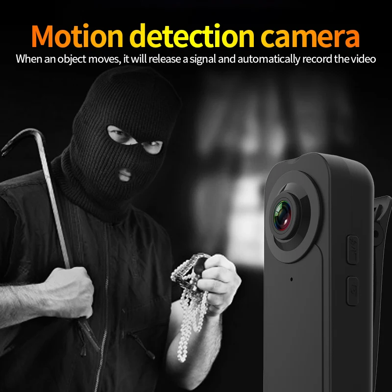 Mini Camera 1080P Outdoor Sports Back Clip