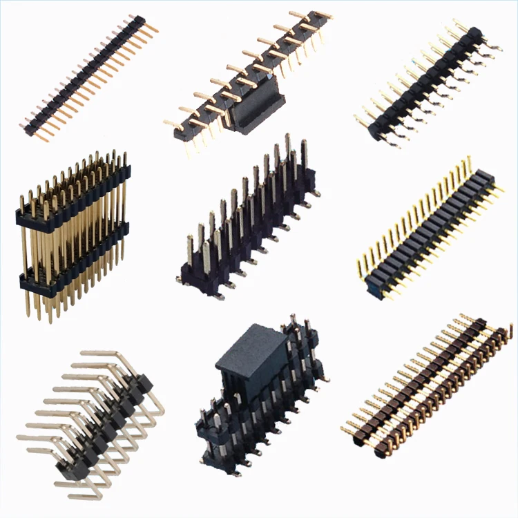 Двухрядный штыревой разъем 90 градусов 2,54 мм для разъема PCB