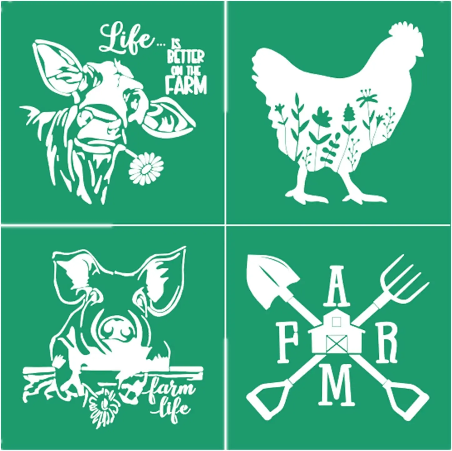 Self Adhesive Silk Screen Stencil Mesh Transfers Reusable Chalk Paste Stencil Paint on Wood, Fabric, Pillow, Wall DIY Home Decor