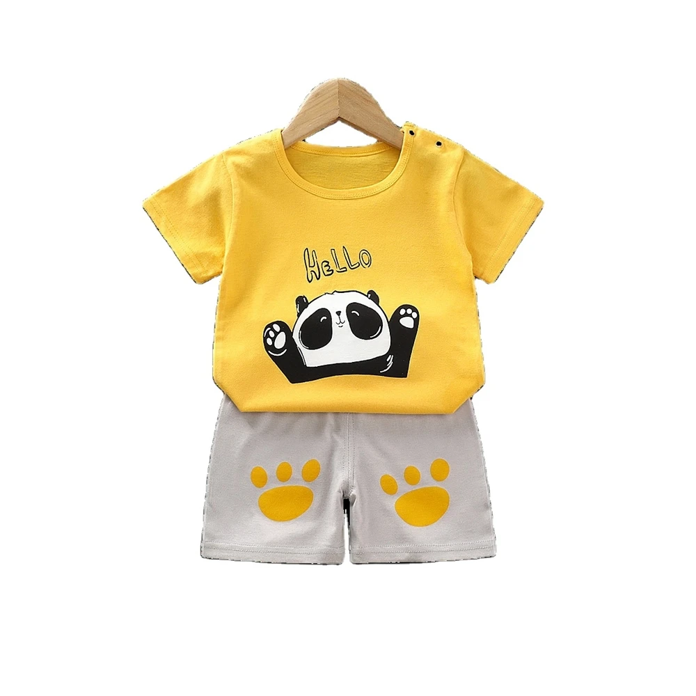 Cute colorful Short Sleeve Tops Girl suit Summer Children Clothes on sale