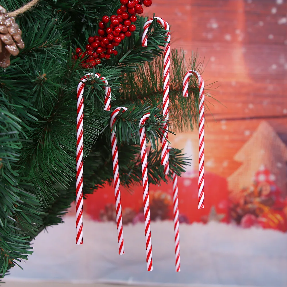 Christmas Decoration Christmas Tree Plastic Cane Decorations Candy Pendant