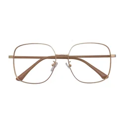 Новинка, высококачественные очки с защитой от синего света, металлическая оправа, без макияжа, очки для близорукости