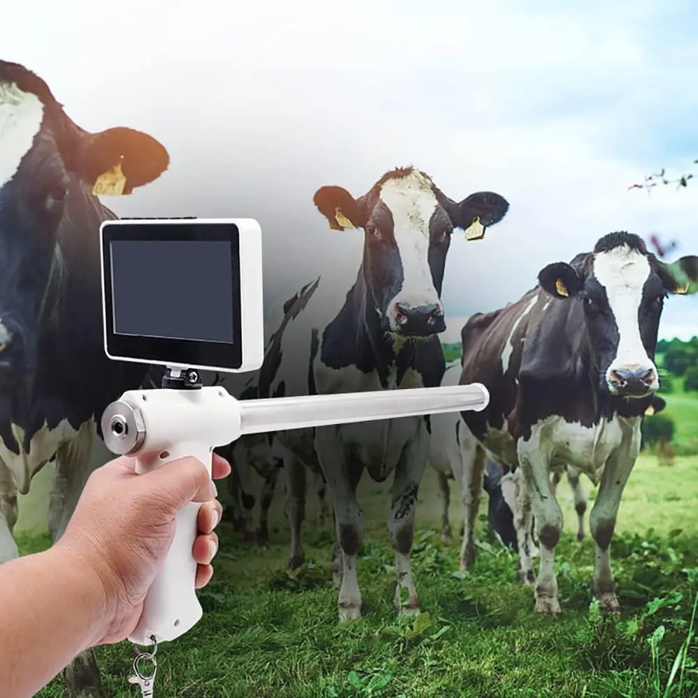 Veterinary equipment digital Portable Cattle Horse Dog Pig Cow Visual Insemination Gun Artificial Insemination Gun  With Camera
