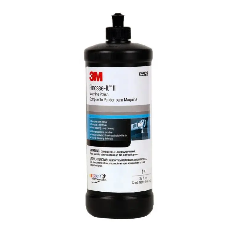 3M 05928 Compound Finesse-it II 1 Quart Car Polishing Scratch Detailing Vehicle Polish Chemical Car Shine Wax