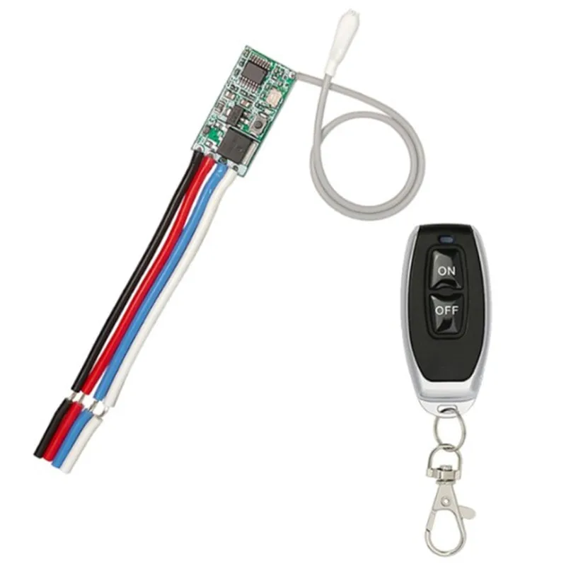 433mhz DC 3.6V 5V 9V 12V 24V 1CH Mini Relay Wireless RF Remote Control Switch LED Lamp Controller Micro Receiver Transmitter DIY