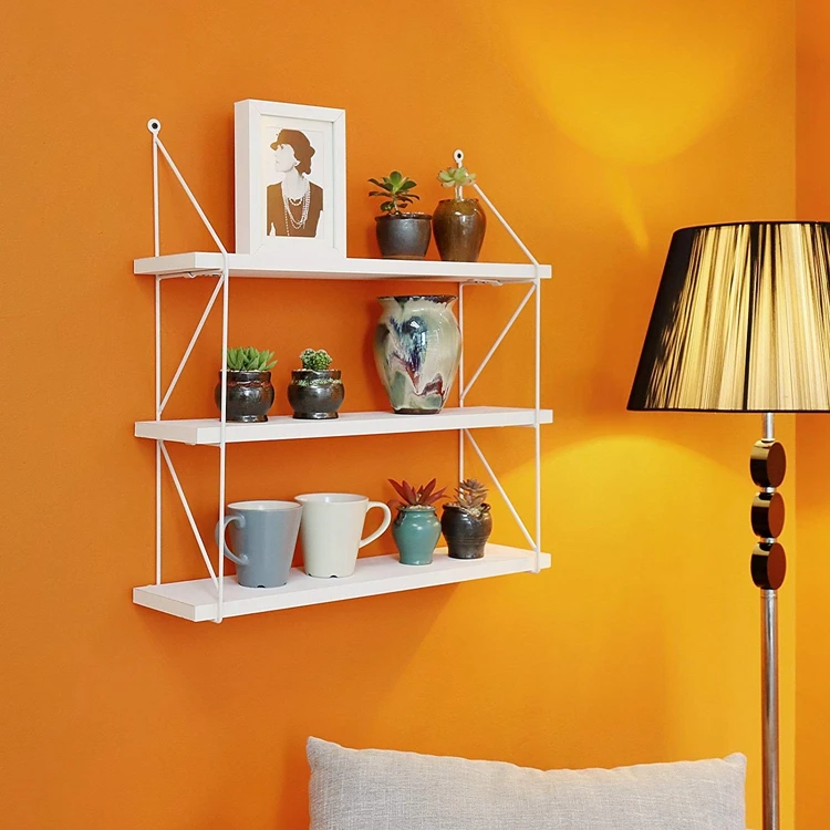 
Home Floating Shelves 3-Tier Wall Mounted wooden Wall Shelf for Bedroom, Bathroom, Living 