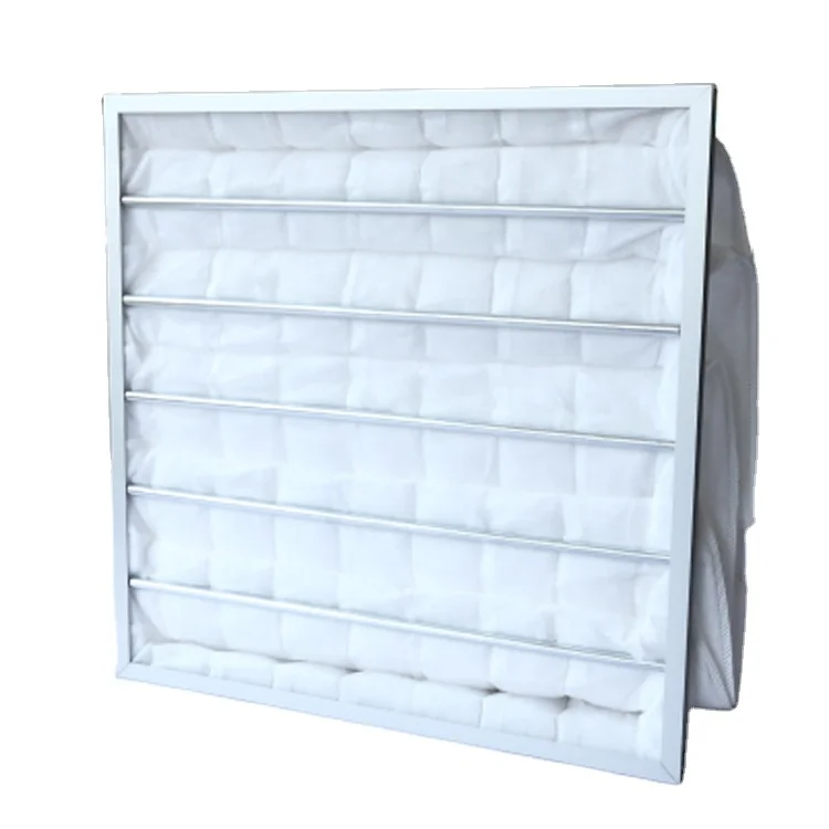 F6 Filter Medium effect dust removal pocket filter fiberglass media bag filter f7 f8