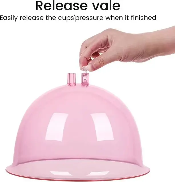 Buttocks Vacuum Cups 210 mm Breast Enlargement Vacuum Therapy Cupping One Pair Butt Suction Lifting Cups With Y-Hose