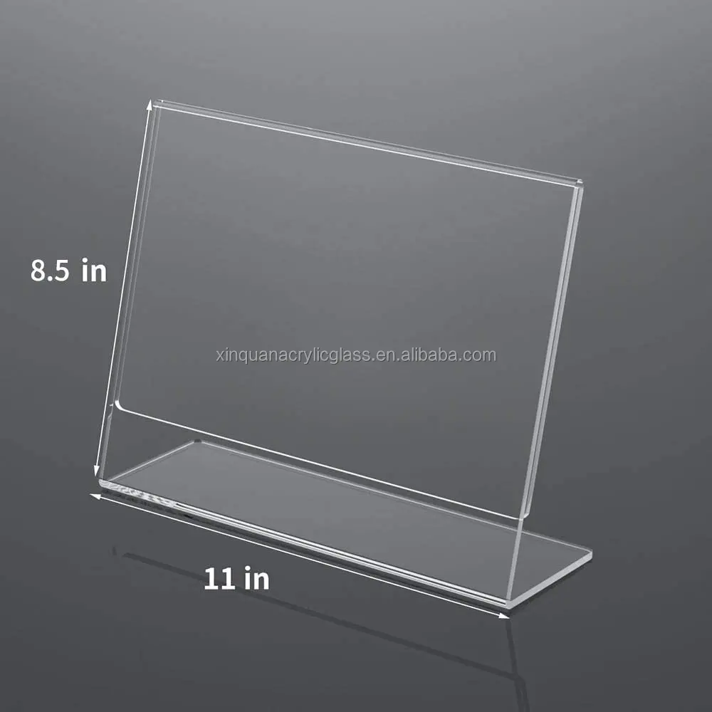 Custom Size Clear Acrylic Shelf Price Talker Sign Display Label Card Holder Acrylic Shelf Talker Holder