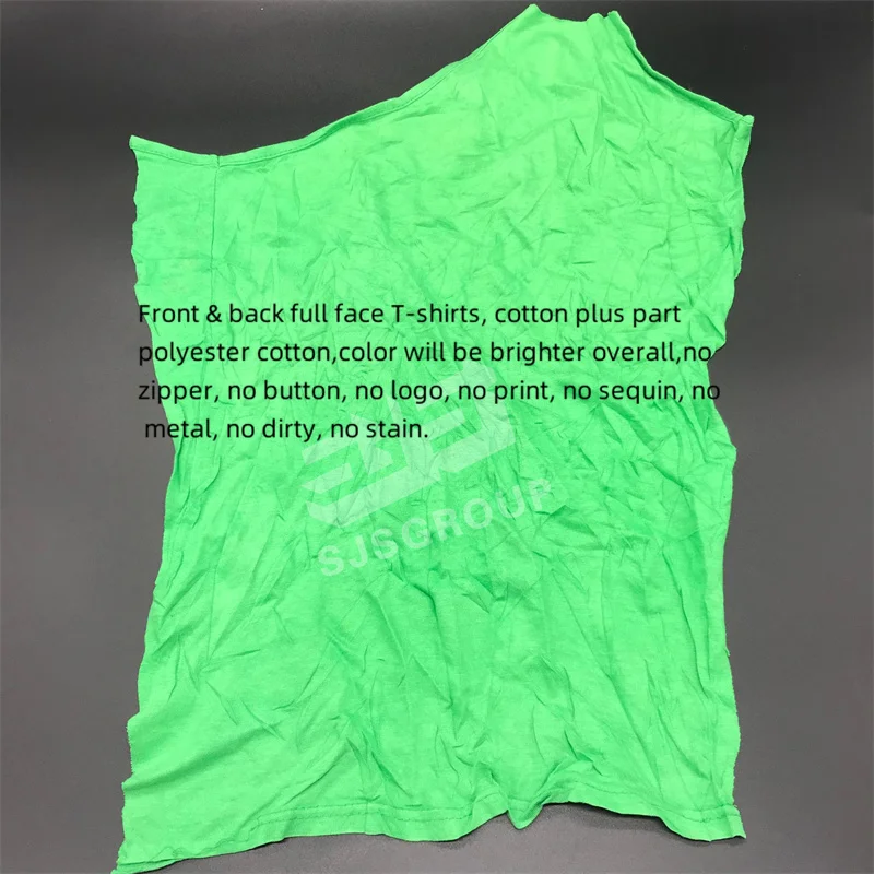 Cut Reused Fabric Recycling Textile Waste Rags T-shirt Cotton Coloured Soft Knits for Industrial Cleaning