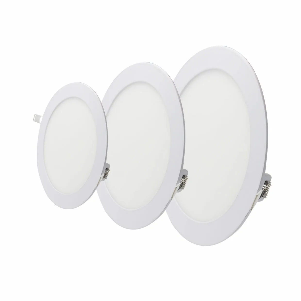 Factory Direct Ultra Slim 3W 6W 9W 12W 18W 24W Round LED Panel Light Recessed Downlight for Commercial Lighting Project