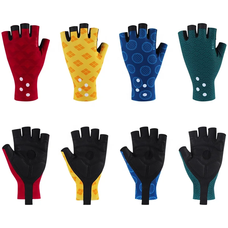 Cycling Gloves Bike Gloves Shock-Absorb padded half finger bike gloves