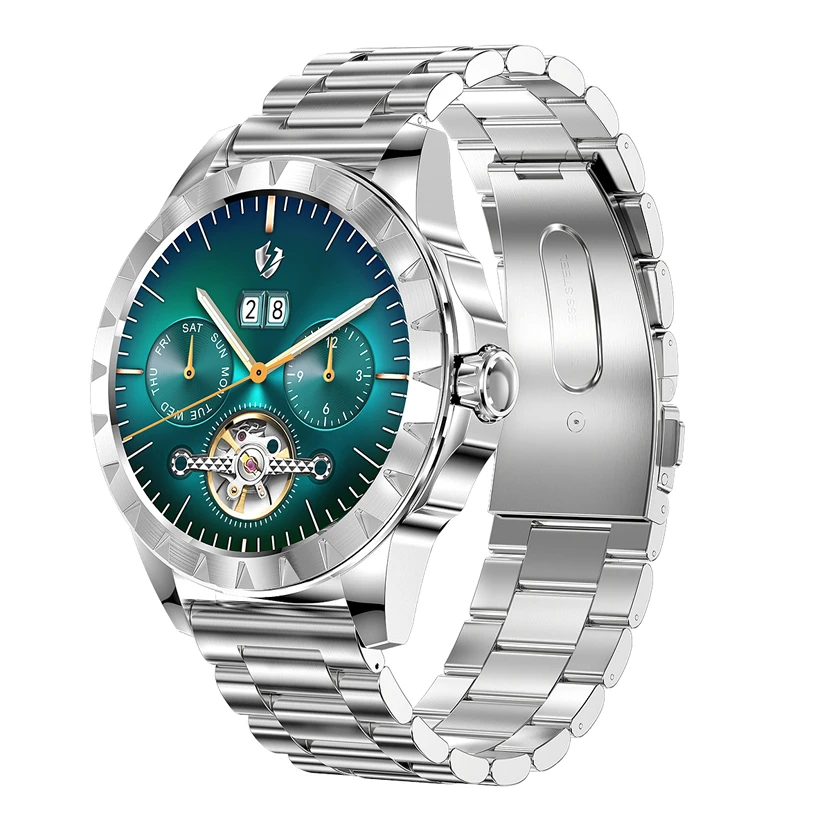 LEMZ Smart Watch Man 1.39 inch 454*454 Amoled Screen Bluetooth Call Music ECG PPG Custom Watch Fitness