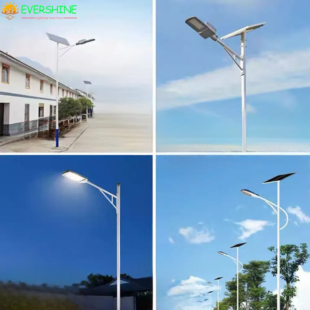 Professional Supply of Solar LED Lighting Pole Cheap Outdoor Conical Yard and Square Light Pole Made of Galvanized Steel
