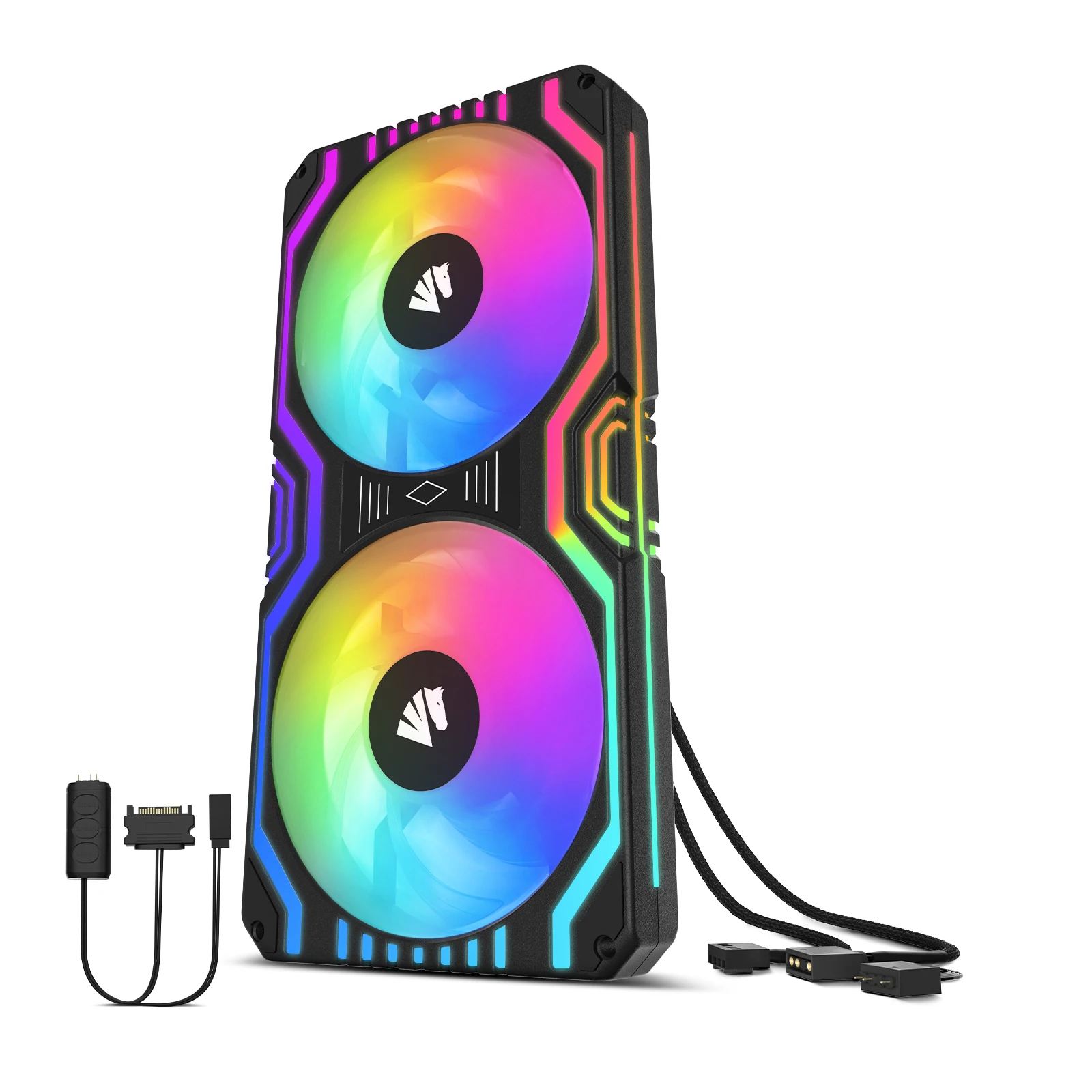 Wholesale Case RGB Cooling Fan 24cm Desktop Computer Air-cooled Radiatorhost 120mm Fan RBG Set
