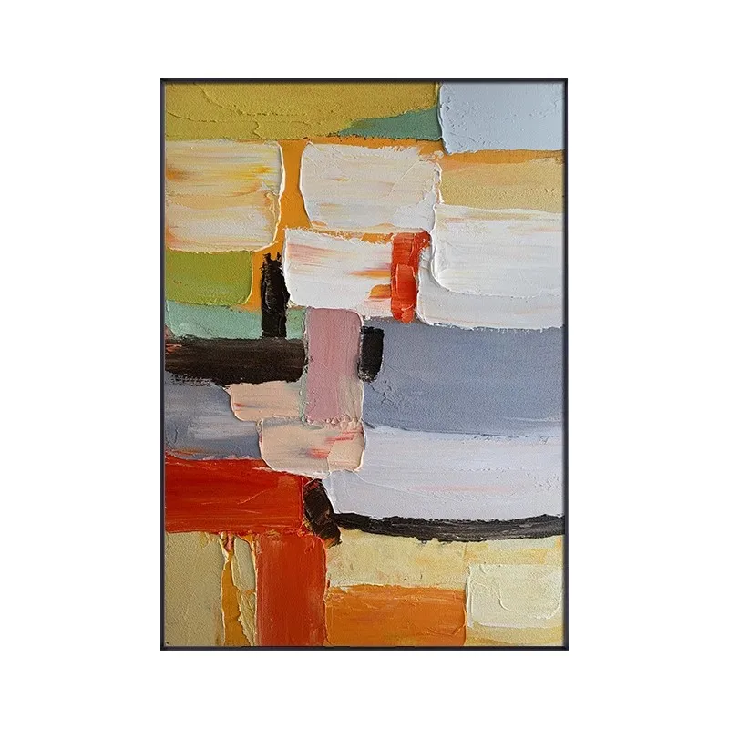 Modern Abstract Hand Painted Canvas Texture Wall Art Oil Painting Handmade Acrylic Wall Painting for Home Decor