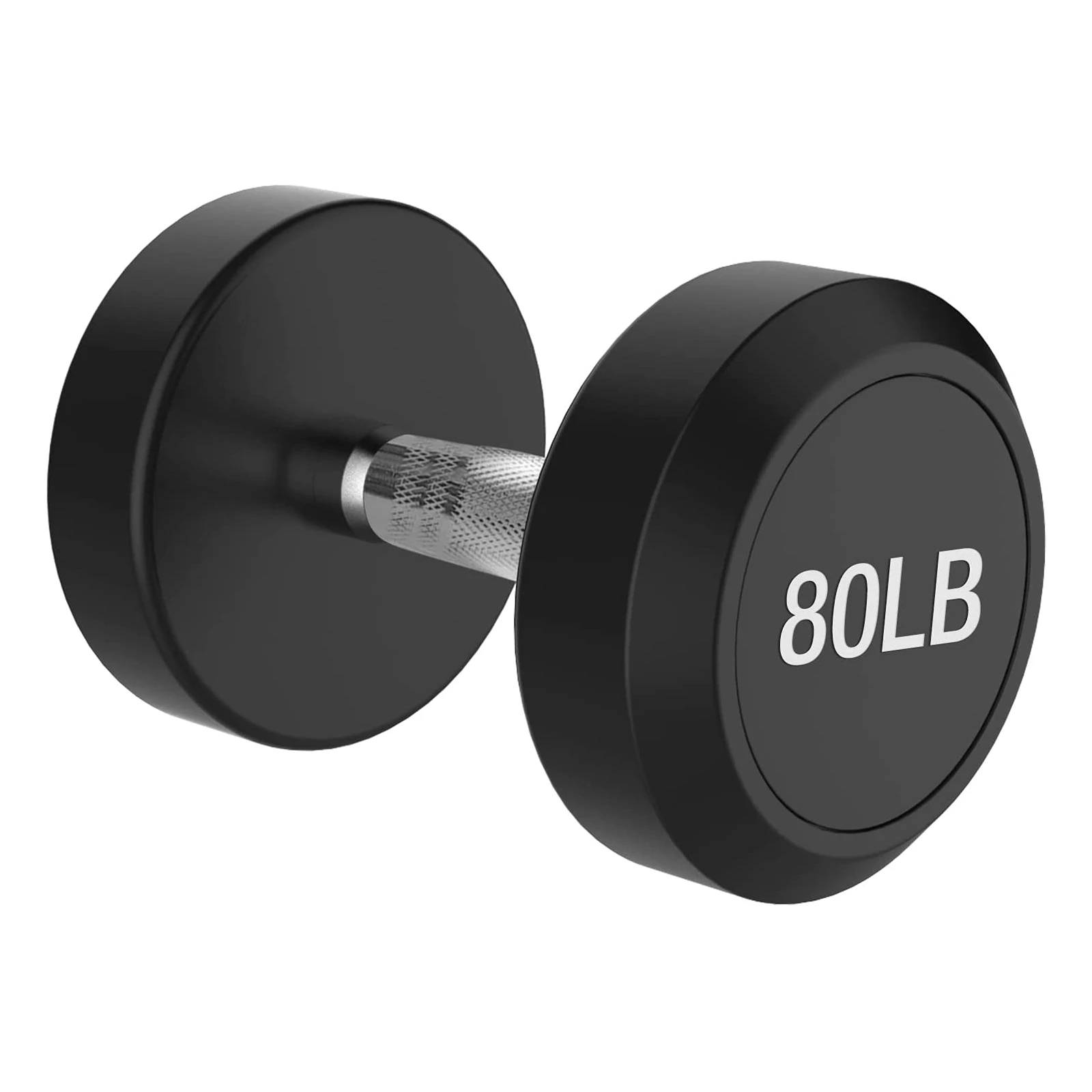 hot selling 20lb 30lb 40lb 60lb 80lb fitness polyurethane dumbbells manufacturer