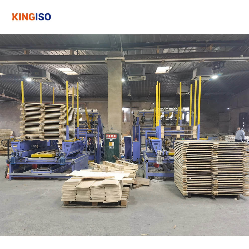KINGISO Stringer Pallet Assemble Machine Euro Automatic Wooden Pallet Making Machine